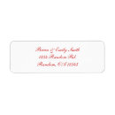 Search for plain red labels White