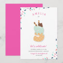 Search for kids ice cream party invitations Pink