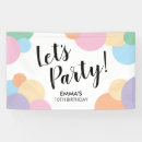 Search for rainbow birthday banners Girls birthday party