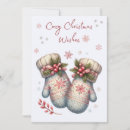 Search for mitten christmas cards Warm wishes