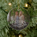 Search for sister christmas tree decorations Besties