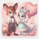 Search for cartoon fox stickers Heart