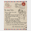 Search for to my son blankets Letter from mum