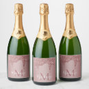 Search for rose wine labels Dripping glitter