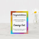 Search for on coming out congratulations cards Pride