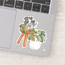 Search for potted plant stickers Monstera