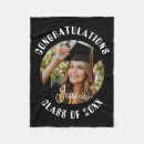 Search for graduation photo fleece blankets Elegant