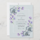 Search for blue orchid wedding invitations Watercolor