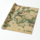 Search for world gift wrap Old world map