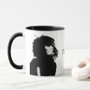 Search for big hair mugs Black and white