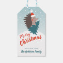 Search for funny christmas cartoons gift tags Red
