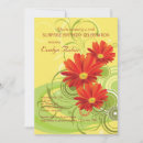 Search for gerbera daisy birthday invitations Daisies