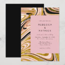 Search for abstract gold invitations Marble