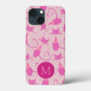 Search for cats pattern iphone cases Pink