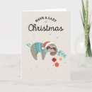 Search for lazy christmas cards Sloth