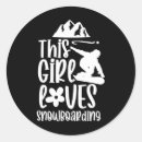 Search for love snowboarding stickers Snowy mountain ride