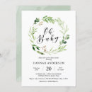 Search for modern greenery baby shower invitations Minimalist