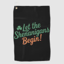Search for shamrock golf towels Irish