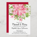 Search for december christmas invitations Poinsettia