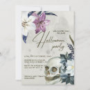 Search for floral halloween invitations Blue