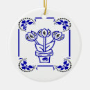 Search for tulip christmas tree decorations Blue