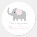 Search for pink and grey elephant stickers For kids