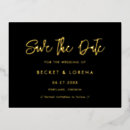 Search for gold foil save the dates Contemporary