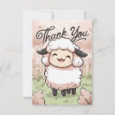 Search for sheep thank you cards Editable