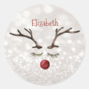 Search for cute faces stickers Reindeer