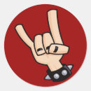 Search for sign of the horns stickers Hand