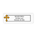 Search for religious return address labels Gold