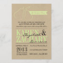 Search for recycled wedding invitations Green