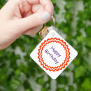Search for orange key rings Happy birthday