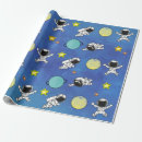Search for outer space wrapping paper moon
