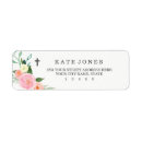 Search for elegant cross return address labels Watercolor
