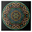 Search for orange mandala tiles Geometric