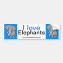 Search for elephant bumper stickers Animal