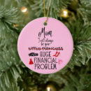 Search for funny mom christmas tree decorations Typography