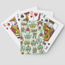 Search for robot playing cards Illustration