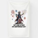 Search for independence day banners Statue of liberty