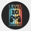 Search for birthday 10 stickers Gaming