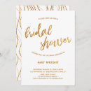 Search for white and gold bridal shower invitations Simple