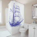 Search for sailing ship shower curtains Blue