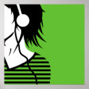 Search for emo girl posters Black