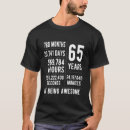 Search for 65 year old birthday tshirts 65th