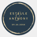 Search for gold navy wedding stickers Rustic