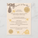 Search for bee birth announcement cards Yellow