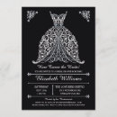 Search for white lace bridal shower invitations Dress