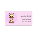 Search for zoo return address labels Pink