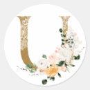 Search for monogram u stickers Gold